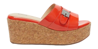 Sandales à Talon Scholl Women Janelle Patent Leather Coral