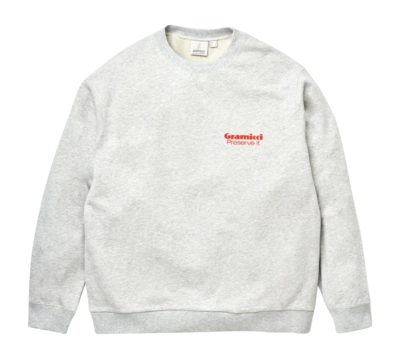 Sweatshirt Gramicci Unisex Preserve It Grey Heather
