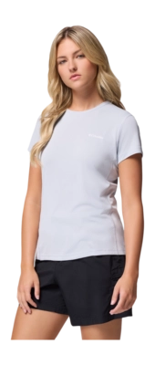 T-Shirt Columbia Women Zero Rules Light SS Crew Cirrus Grey