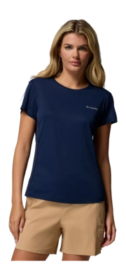 T-Shirt Columbia Femme Zero Rules Light SS Crew Collegiate Navy
