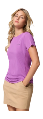 T-Shirt Columbia Women Zero Rules Light SS Crew Razzle