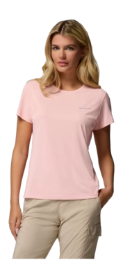 T-Shirt Columbia Women Zero Rules Light SS Crew Pink Sand