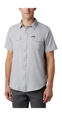 Chemise Columbia Men Utilizer II Solid Short Sleeve Shirt Columbia Grey