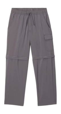 Trousers Columbia Boys Silver Ridge Utility Convertible Pant City Grey 25