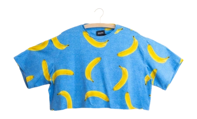 Crop Top SNURK Women Banana Blue