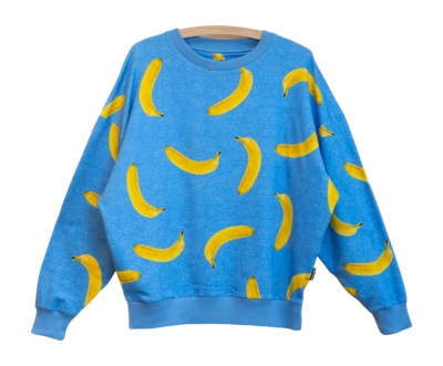 Sweater SNURK Unisex Banana Blue Relaxed