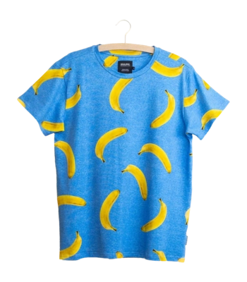T-Shirt SNURK Unisex Banana Blue