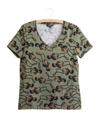 T-Shirt V-Neck SNURK Women Binoculars