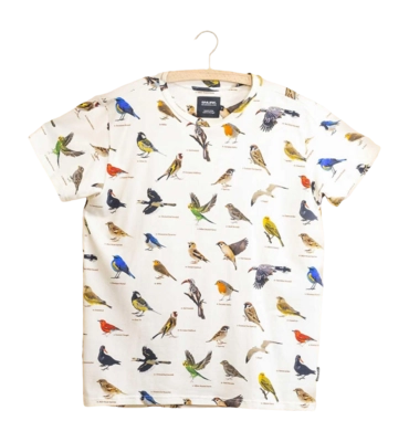 T-Shirt SNURK Bird Watching Unisex Weiß