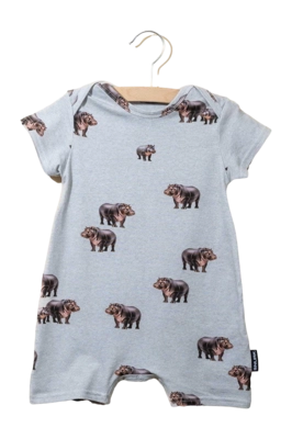 Playsuit SNURK Hippos Babys Grau