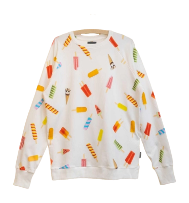 Sweatshirt SNURK Popsicles Herren Weiß