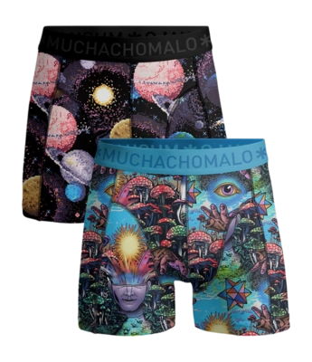 Boxer Shorts Muchachomalo Men Inner Outer Space Print/Print (2-Pack)