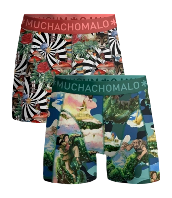 Boxershorts Muchachomalo Jackbean Alicewonder Herren Print (2er-Pack)