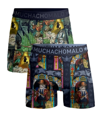 Boxershort Muchachomalo Men Pussboots Wizardoz Print/Print (2-Pack)