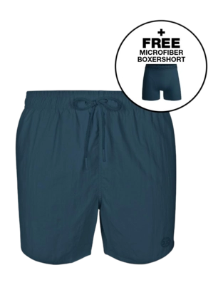 Swimming Trunks Muchachomalo Men Solid Blue 25