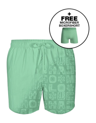 Maillot de Bain Muchachomalo Garçons Print Green 25