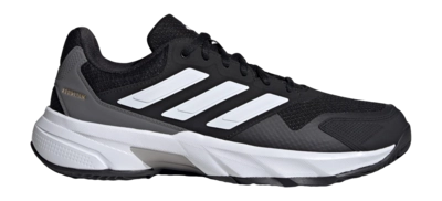 Tennis Shoes Adidas Men Courtjam Control Clay Core Black Cloud White Grey Four