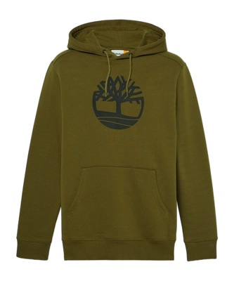 Hoodie Timberland Men Kennebec River Tree Logo Hoodie Dark Olive