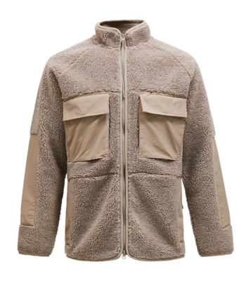 Gilet Peak Performance Homme Heavy Pile Oversized Jacket Avid Beige