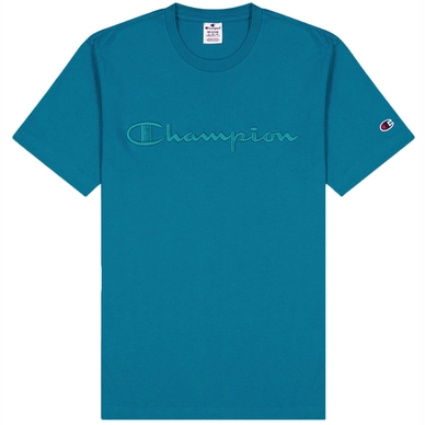 T-Shirt Champion Men Embroidered Script Logo Cotton DEK