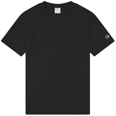 T-Shirt Champion Men Embroidered Script Logo Cotton NBK