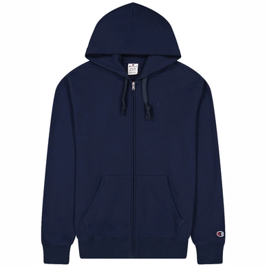 Pull Champion Men Embroidered Full-Zip Heavy Cotton Hoodie NVB