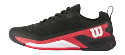 Tennis Shoe Wilson Men Rush Pro 4.5 Black / Infrared / White