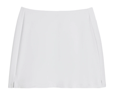 Tennisrock Wilson Team Flat Front Skirt Kinder Bright White
