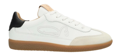Fred de la Bretoniere Women Pearl Sign Sneaker Leather White Black