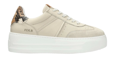 Fred de la Bretoniere Damen Vajen Babs Sneaker Leather White Brown