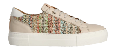 Baskets Fred de la Bretoniere Femme Storm Luca Sneaker Raffia White Off White