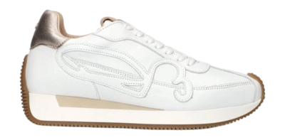 Fred de la Bretoniere Women Yentl Sign Sneaker Leather White Gold