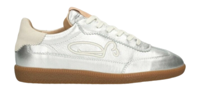 Fred de la Bretoniere Women Pearl Sign Sneaker Metallic Silver
