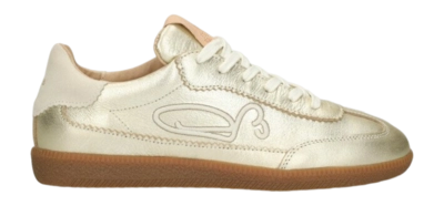 Fred de la Bretoniere Women Pearl Sign Sneaker Metallic Light Gold