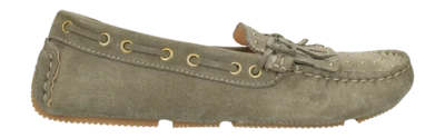 Fred de la Bretoniere Women Billy Indy Moccasin Suede Sage Green