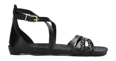 Fred de la Bretoniere Women Nadia Sandal Vachetta Woven Black