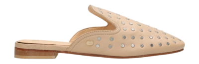 Fred de la Bretoniere Women Elia Stud Slipper Leather Natural
