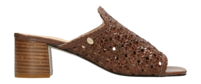 Fred de la Bretoniere Women Elicia Mule Slipper Woven Leather Cognac