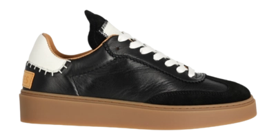 Shabbies Amsterdam Women Bossa Nuovo Leather Black White