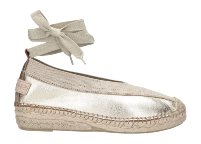 Espadrilles Shabbies Amsterdam Femme Palma Kimono Espadrille Metallic Light Gold