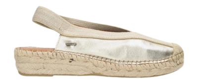 Shabbies Amsterdam Women Palma Ki Sling Espadrille Metallic Light Gold