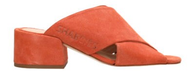 Shabbies Amsterdam Women Wayona Cross Slipper Suede Coral