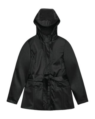 Regenjas RAINS Women Curve Jacket Black Grain