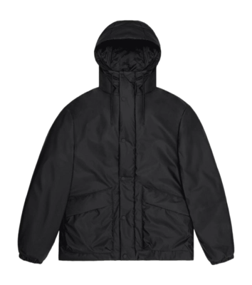 Jas RAINS Unisex Lohja Insulated Cargo Jacket Black