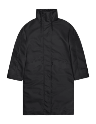 Regenjas RAINS Unisex Vision Longer Jacket Black