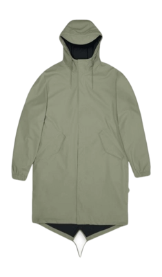 Regenjas RAINS Unisex Fishtail Parka Drift
