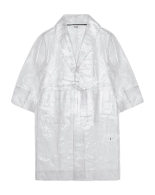 Regenjas RAINS Unisex Snake Overcoat Transparent