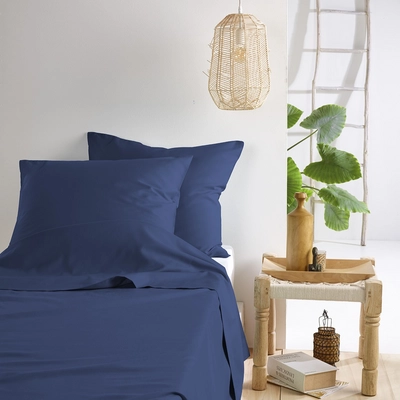 Lakenset De Witte Lietaer Olivia Blue Indigo (Satijn)