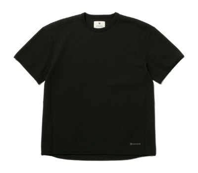 T-Shirt Snow Peak Unisex Dry Waffle Black