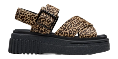 Sandales Clarks Femme Evamar Wish Leopard Print